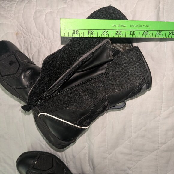 Tour Master Solution Waterproof Motorcycle Riding Boot Mens 11 Wide Black Zipper - Picture 9 of 9